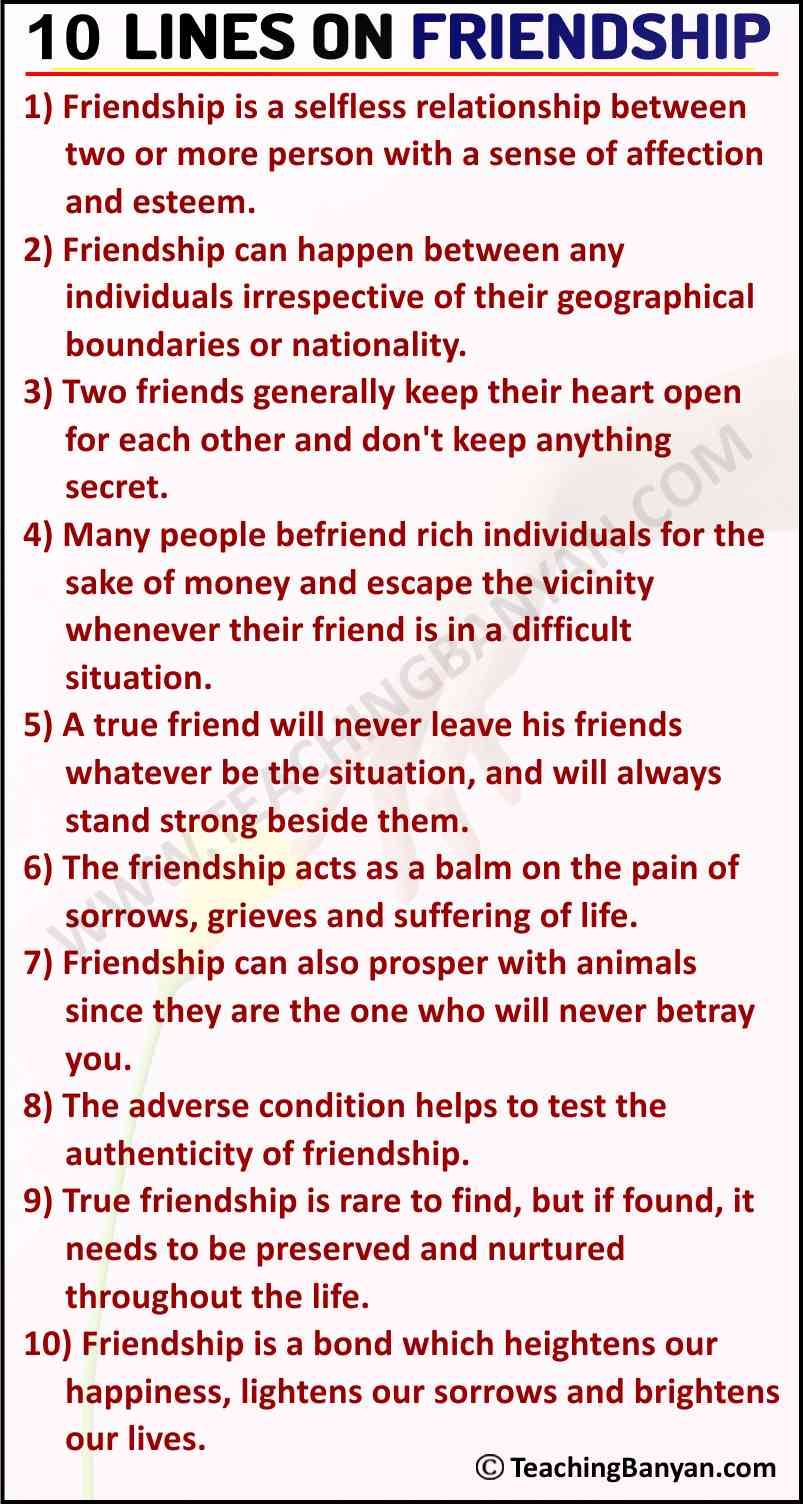 essay on friendship for class 6