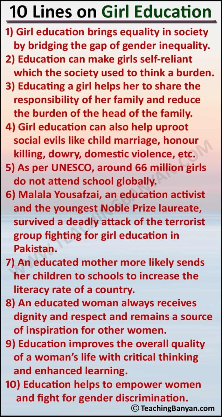 short note on girl education