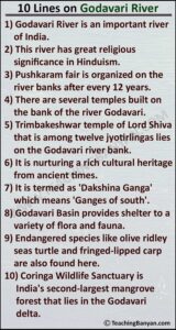 10 Lines on Godavari River