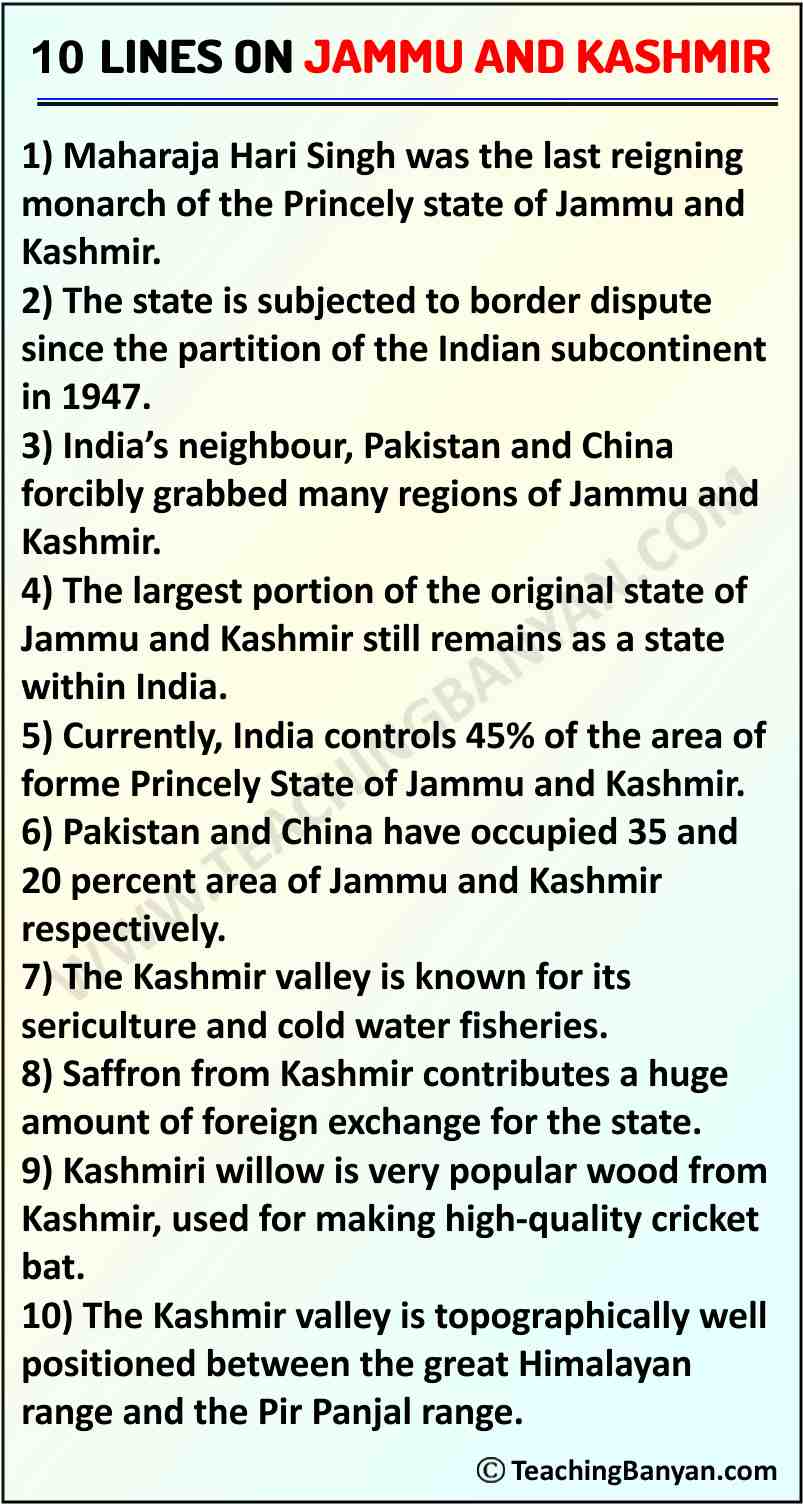 paragraph on jammu and kashmir