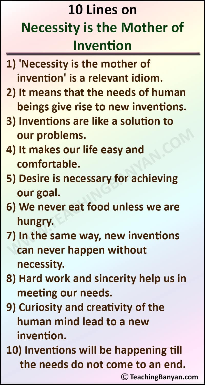 Necessity is the mother of invention essay free Necessity is the mother of invention essay free image