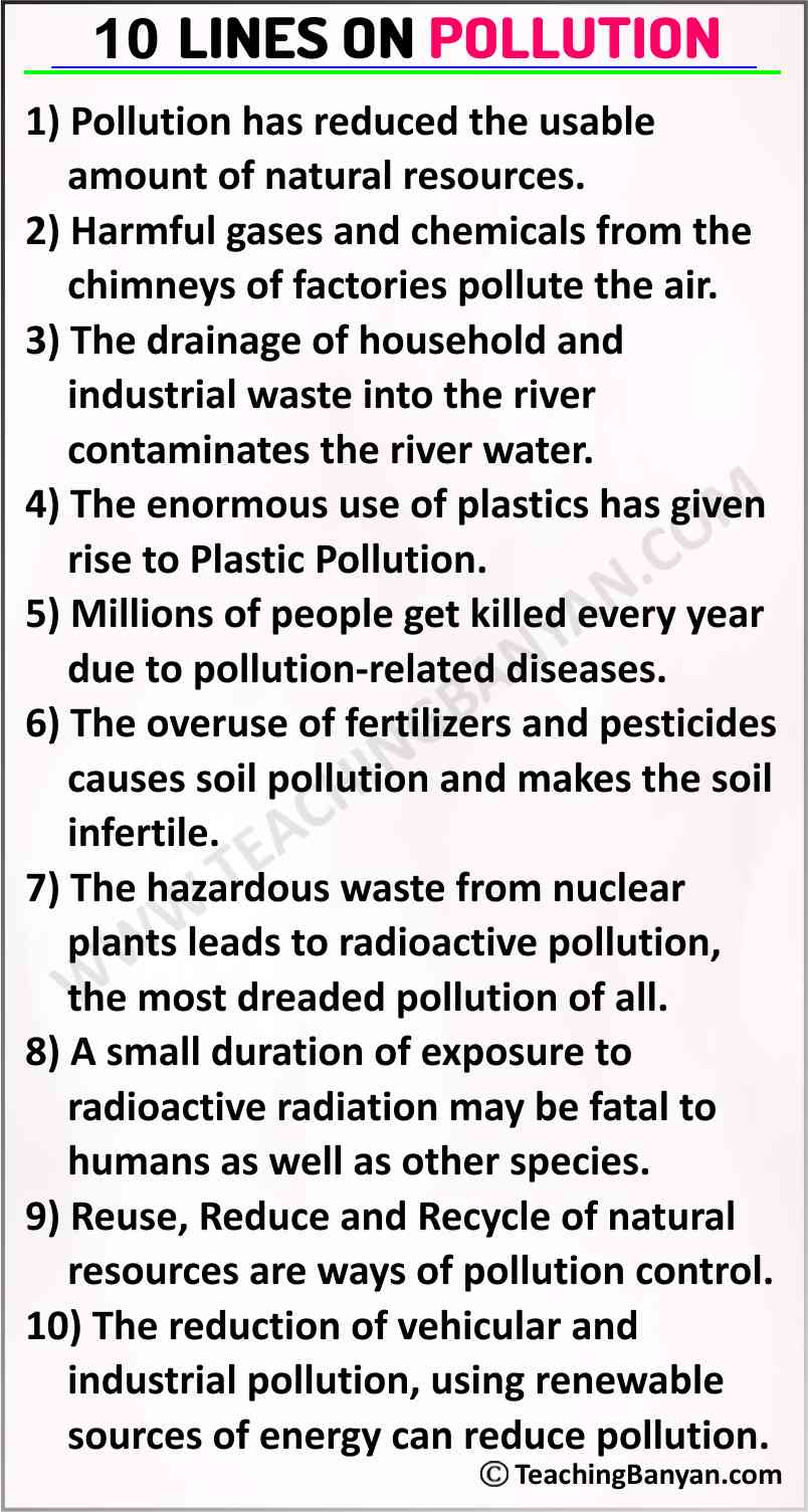 essay on the topic environmental pollution