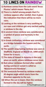 10 Lines on Rainbow