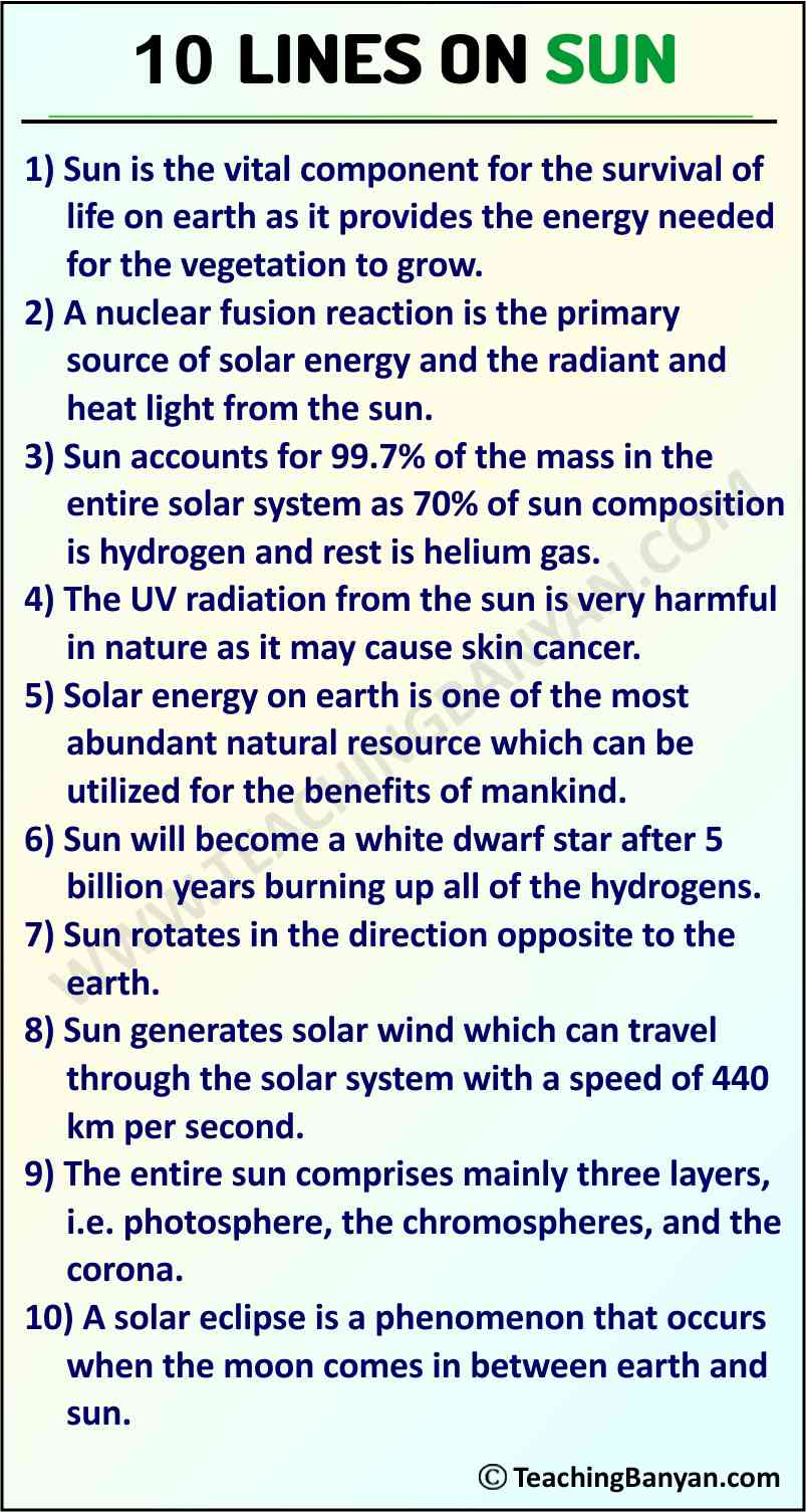 solar system essay on sun