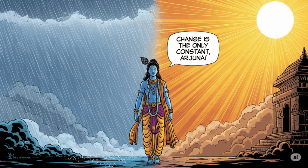 Geeta saar - Change is the law of the universe.