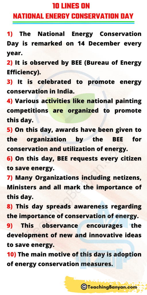 National Energy Conservation Day