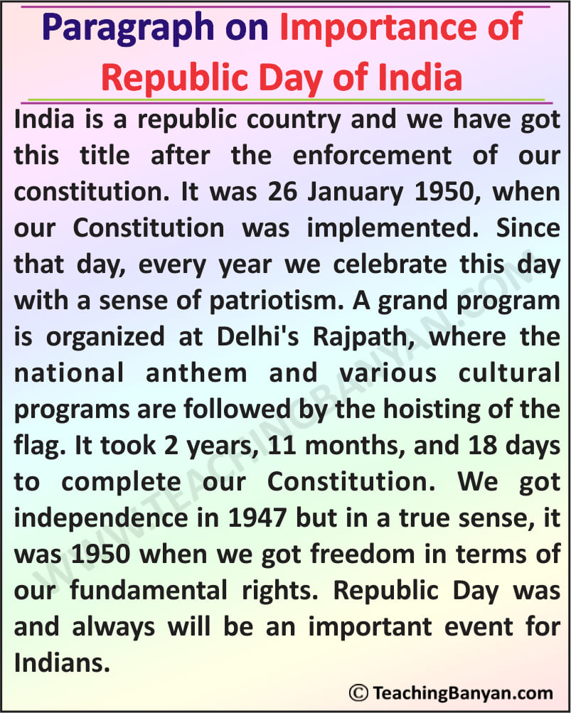 essay on republic day of india in english