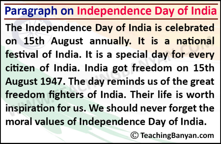 speech on independence day india of my dreams