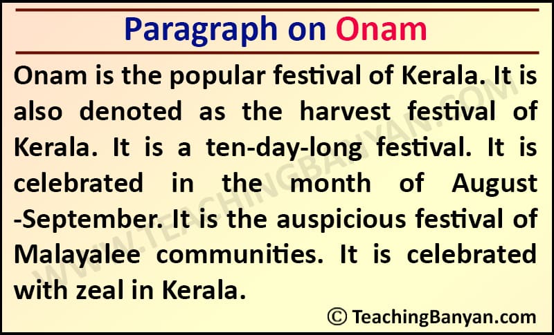 assignment for onam