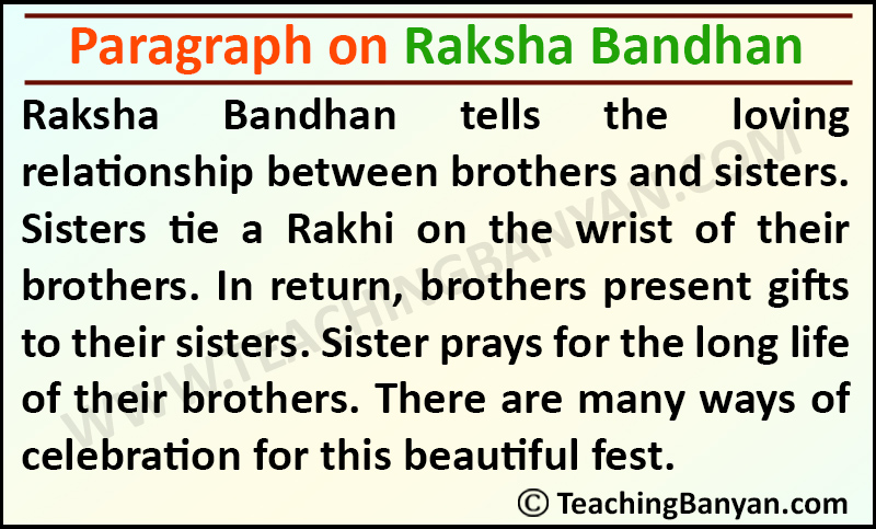 Paragraph on Raksha Bandhan