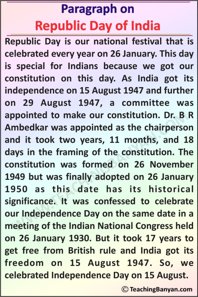 essay on republic day information